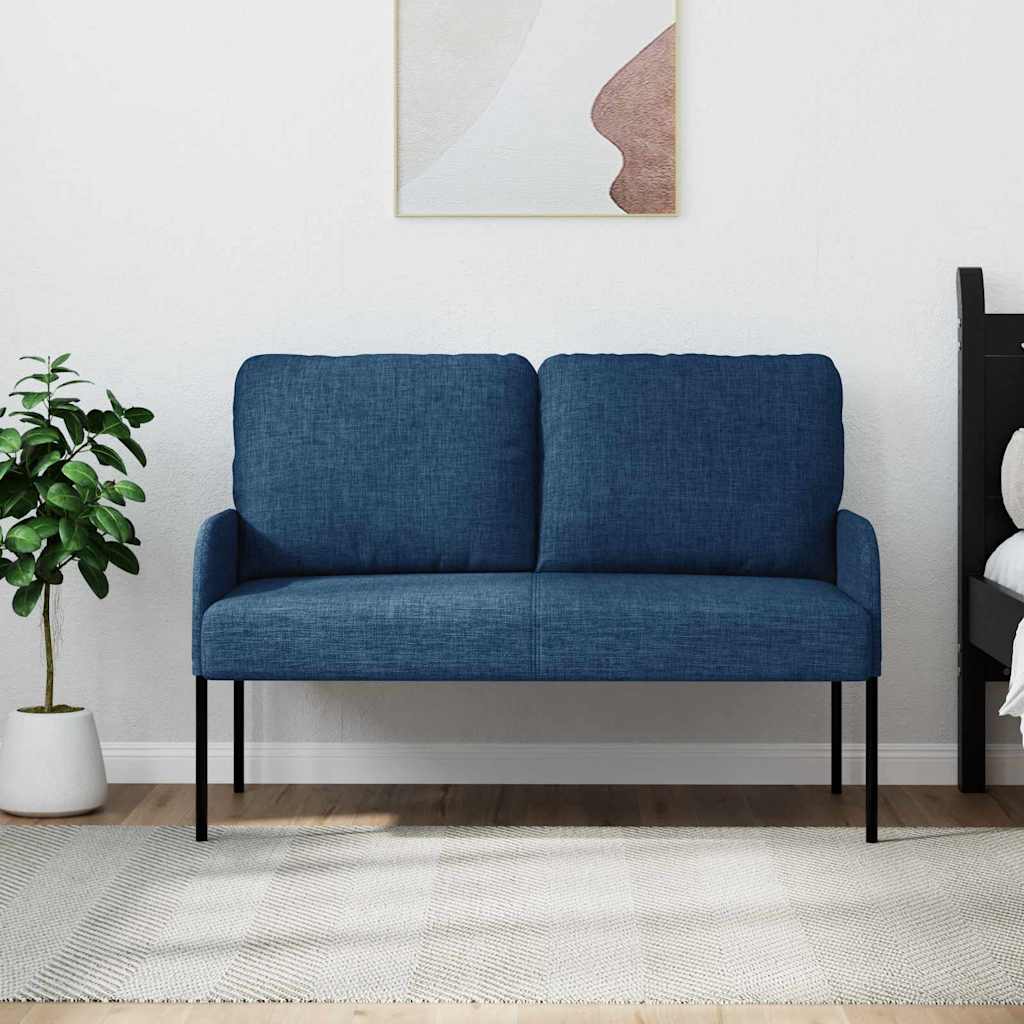 vidaXL Καναπέδες με μαξιλάρι 110cm Μπλε Κόντρα πλακέ