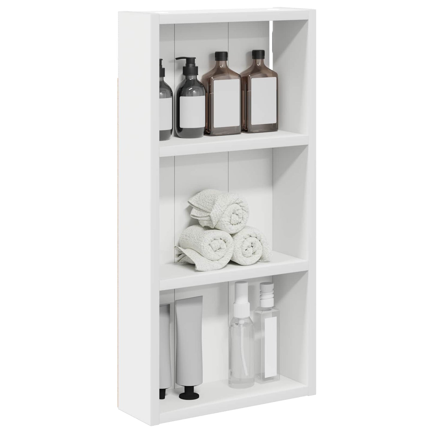 vidaXL Ντουλάπα τοίχου μπάνιου Λευκός 30 x 10 x 60,5 εκ