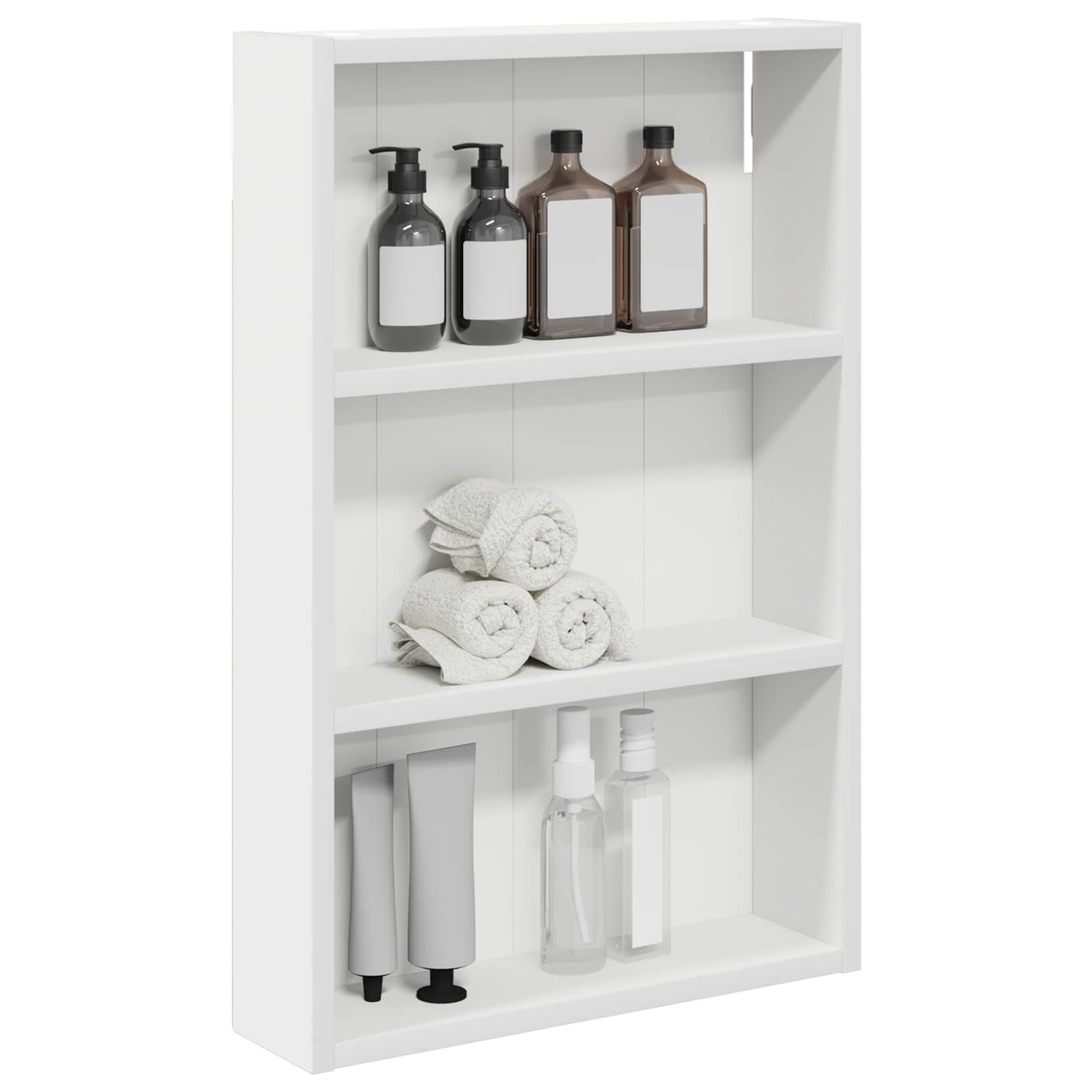 vidaXL Ντουλάπα τοίχου μπάνιου Λευκός 40 x 10 x 60,5 εκ