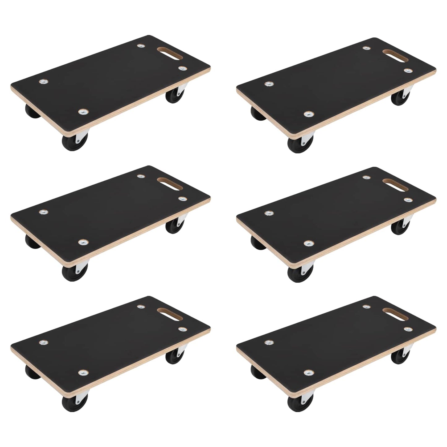vidaXL Καρότσι Μεταφοράς 6 pcs Γκρι Κόντρα πλακέ