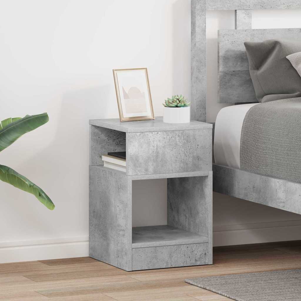 vidaXL End Table 2 pcs Σκυρόδεμα Γκρι 30,5 x 30 x 45 εκ