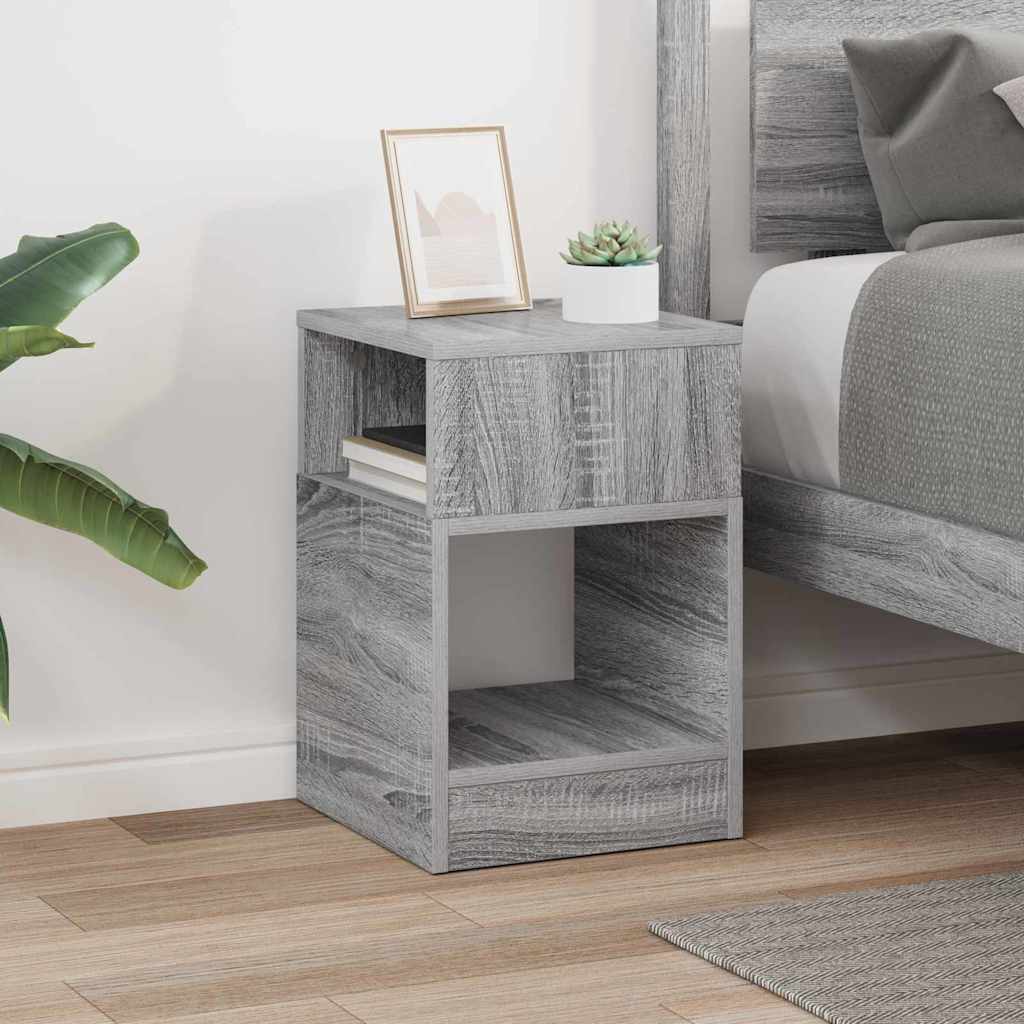 vidaXL End Table Γκρι Sonoma 30,5 x 30 x 45 εκ Επεξεργασμένο Ξύλο