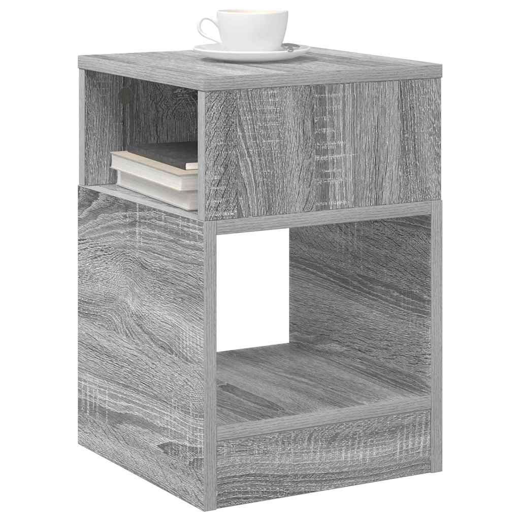 vidaXL End Table Γκρι Sonoma 30,5 x 30 x 45 εκ Επεξεργασμένο Ξύλο