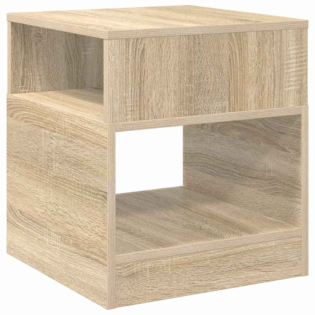 vidaXL End Table Δρύς Sonoma 40,5 x 40 x 45 εκ Επεξεργασμένο Ξύλο