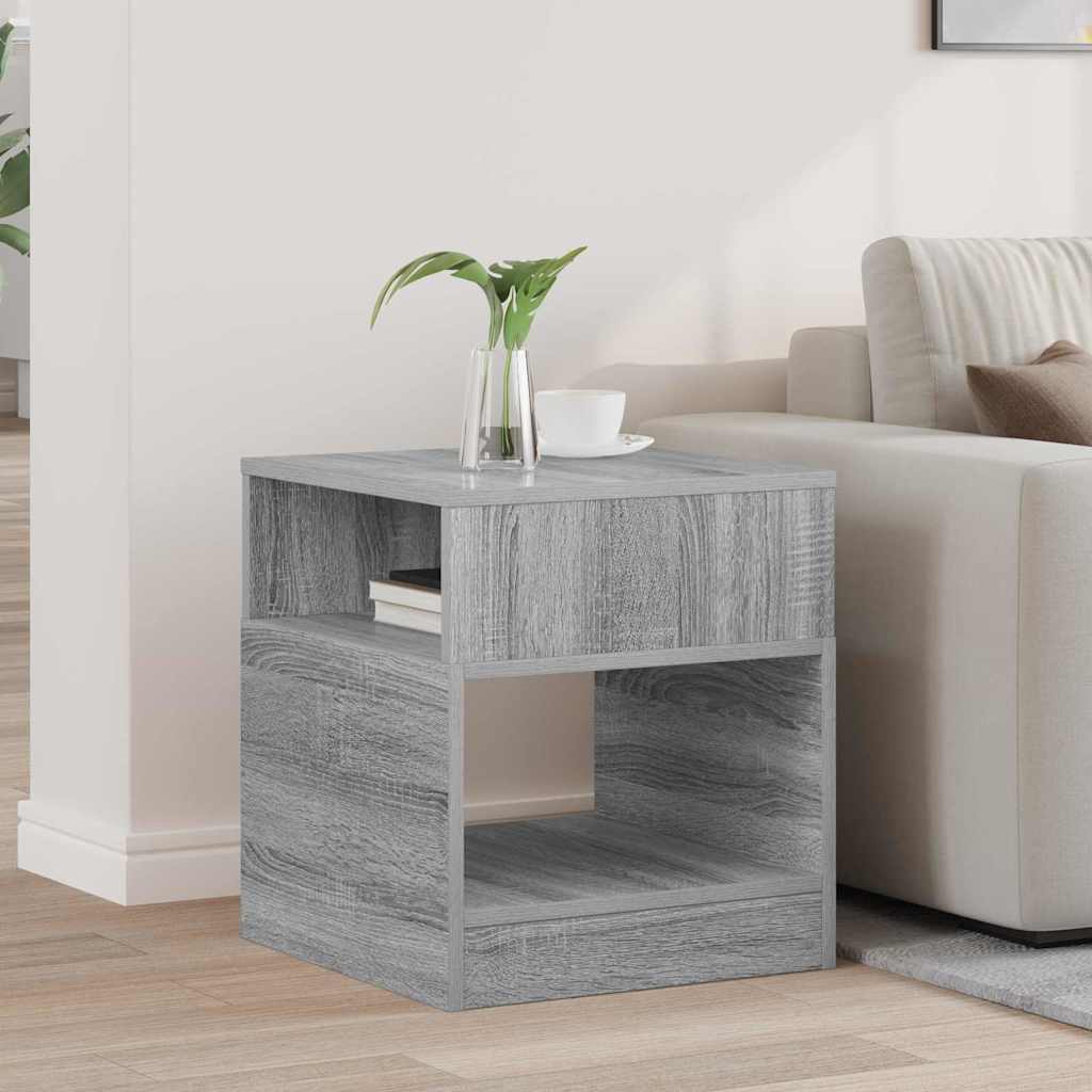 vidaXL End Table Γκρι Sonoma 40,5 x 40 x 45 εκ Επεξεργασμένο Ξύλο