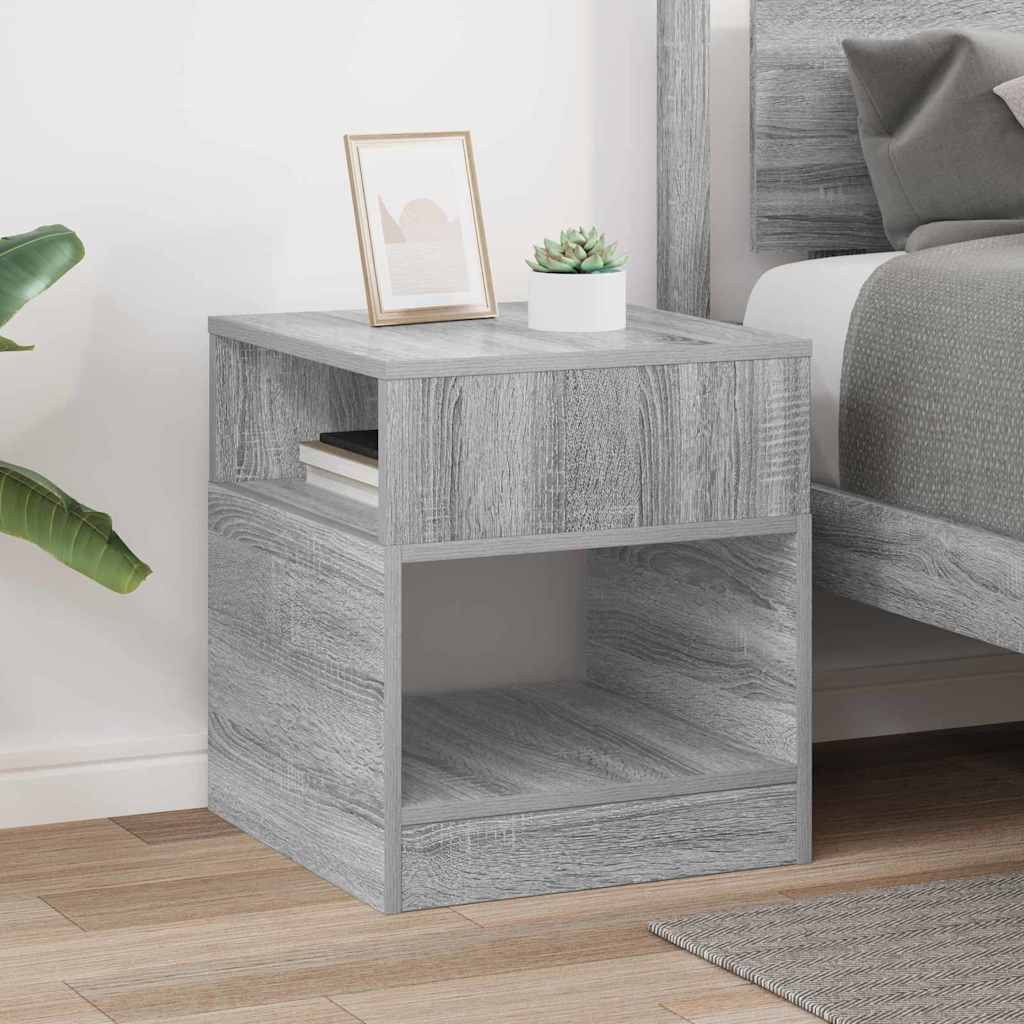 vidaXL End Table Γκρι Sonoma 40,5 x 40 x 45 εκ Επεξεργασμένο Ξύλο