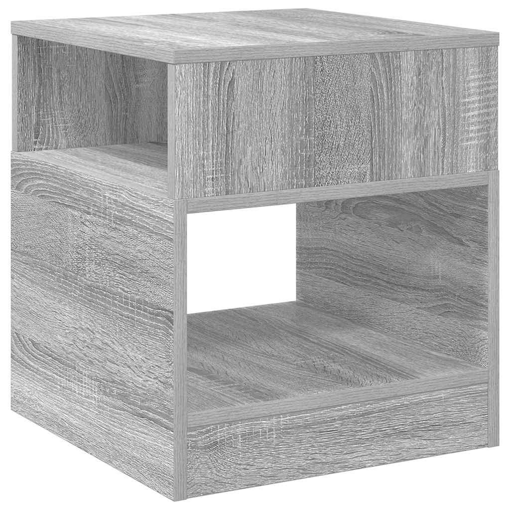 vidaXL End Table Γκρι Sonoma 40,5 x 40 x 45 εκ Επεξεργασμένο Ξύλο