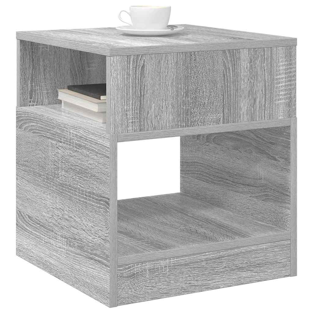 vidaXL End Table Γκρι Sonoma 40,5 x 40 x 45 εκ Επεξεργασμένο Ξύλο