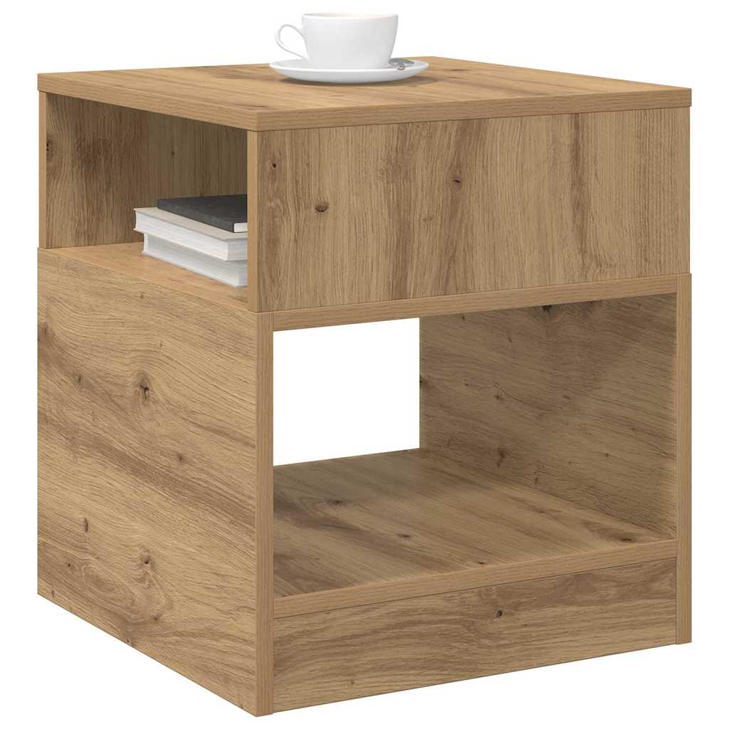 vidaXL End Table Artisan Oak 40,5 x 40 x 45 εκ Επεξεργασμένο Ξύλο