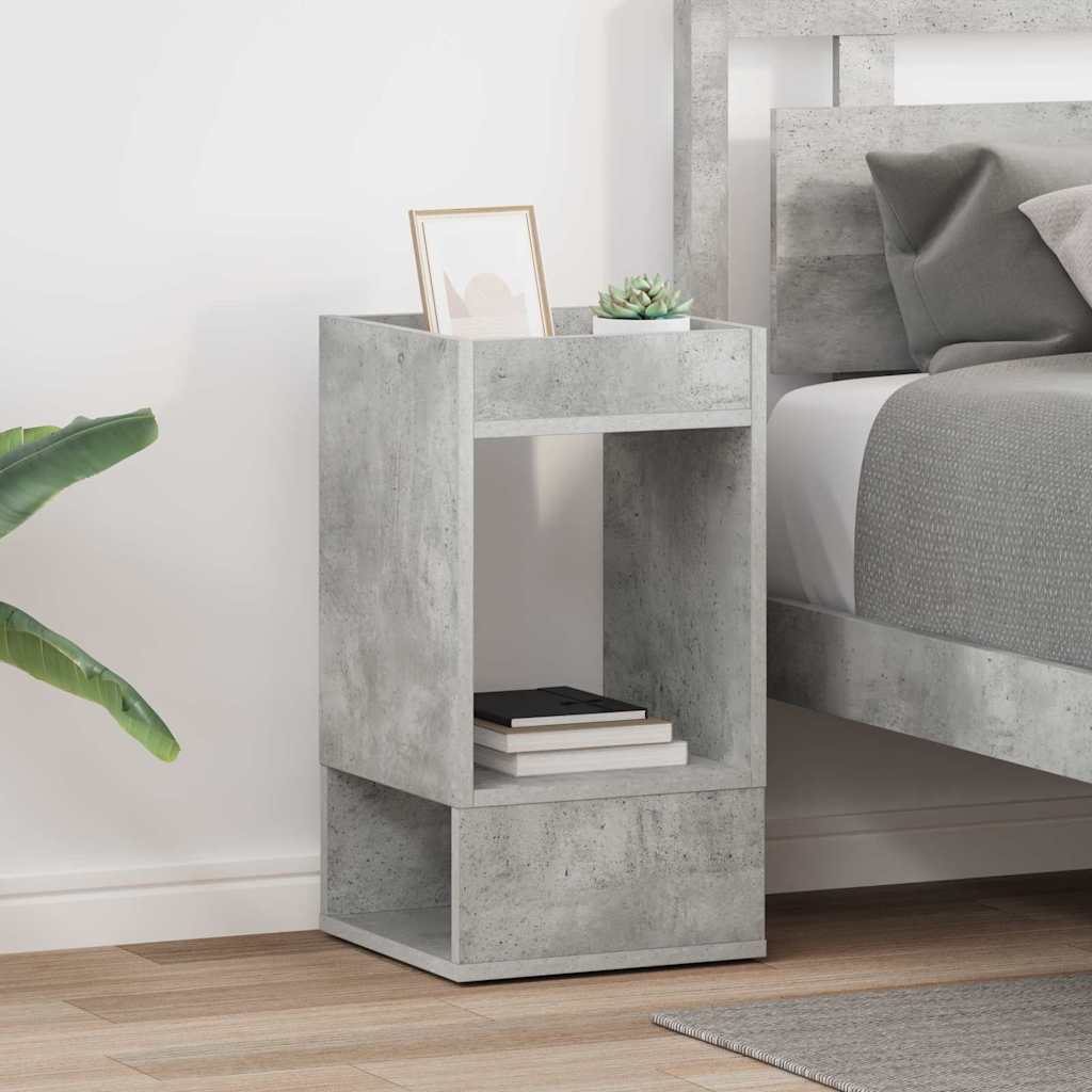 vidaXL End Table 2 τεμ. Σκυρόδεμα Γκρι 30 x 30 x 56 εκ.
