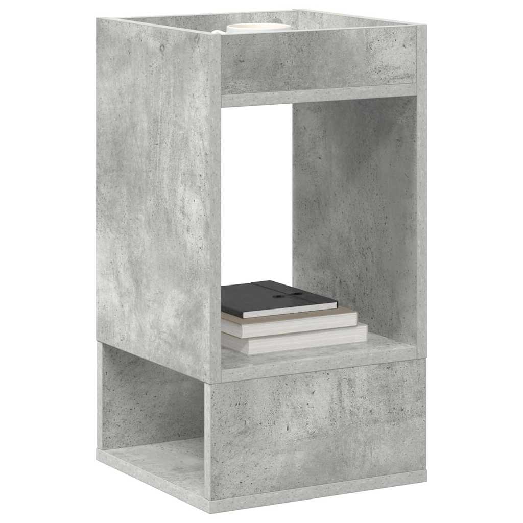 vidaXL End Table 2 τεμ. Σκυρόδεμα Γκρι 30 x 30 x 56 εκ.