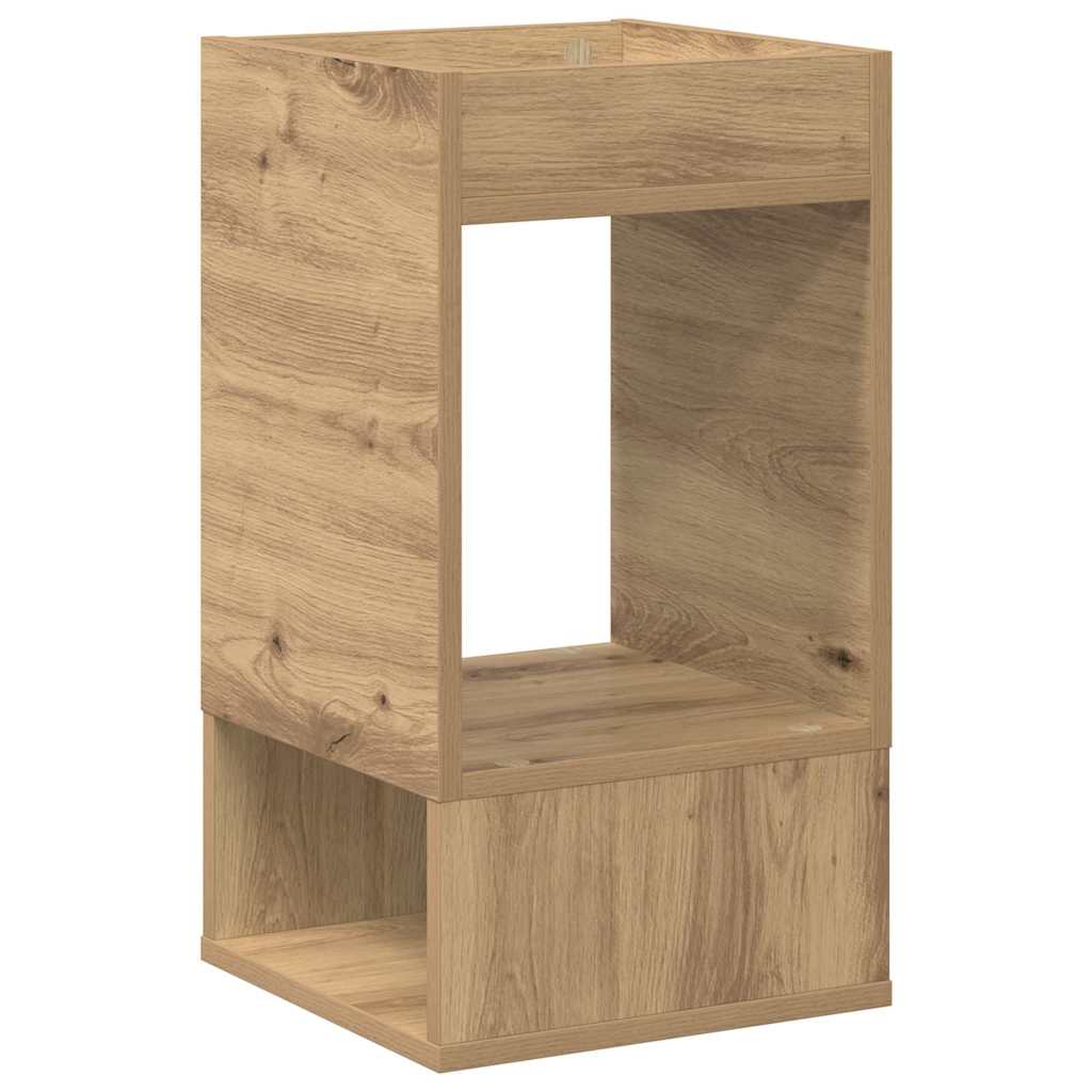 vidaXL End Table Artisan Oak 30 x 30 x 56 εκ. Επεξεργασμένο Ξύλο