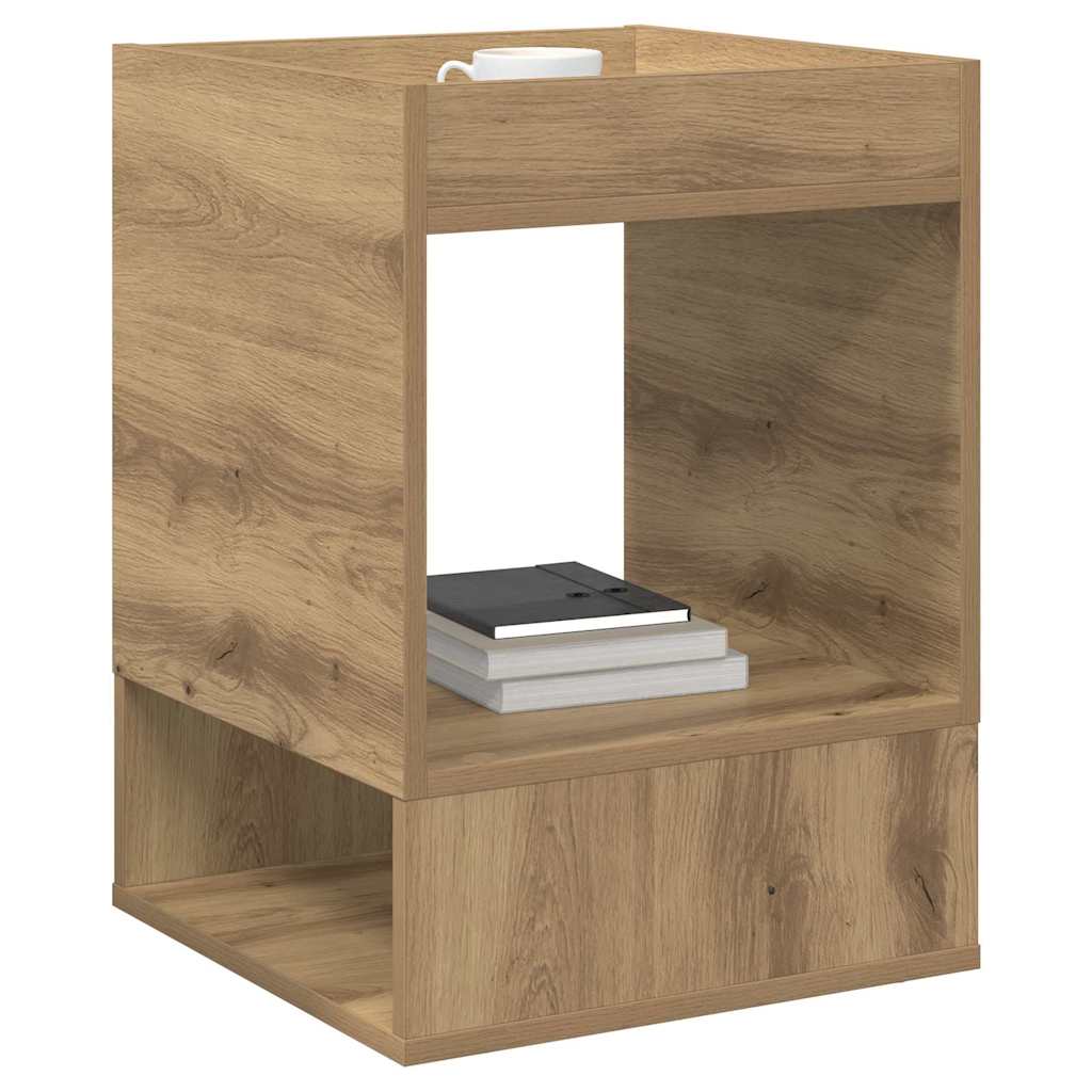 vidaXL End Table Artisan Oak 40 x 40 x 56 εκ. Επεξεργασμένο Ξύλο