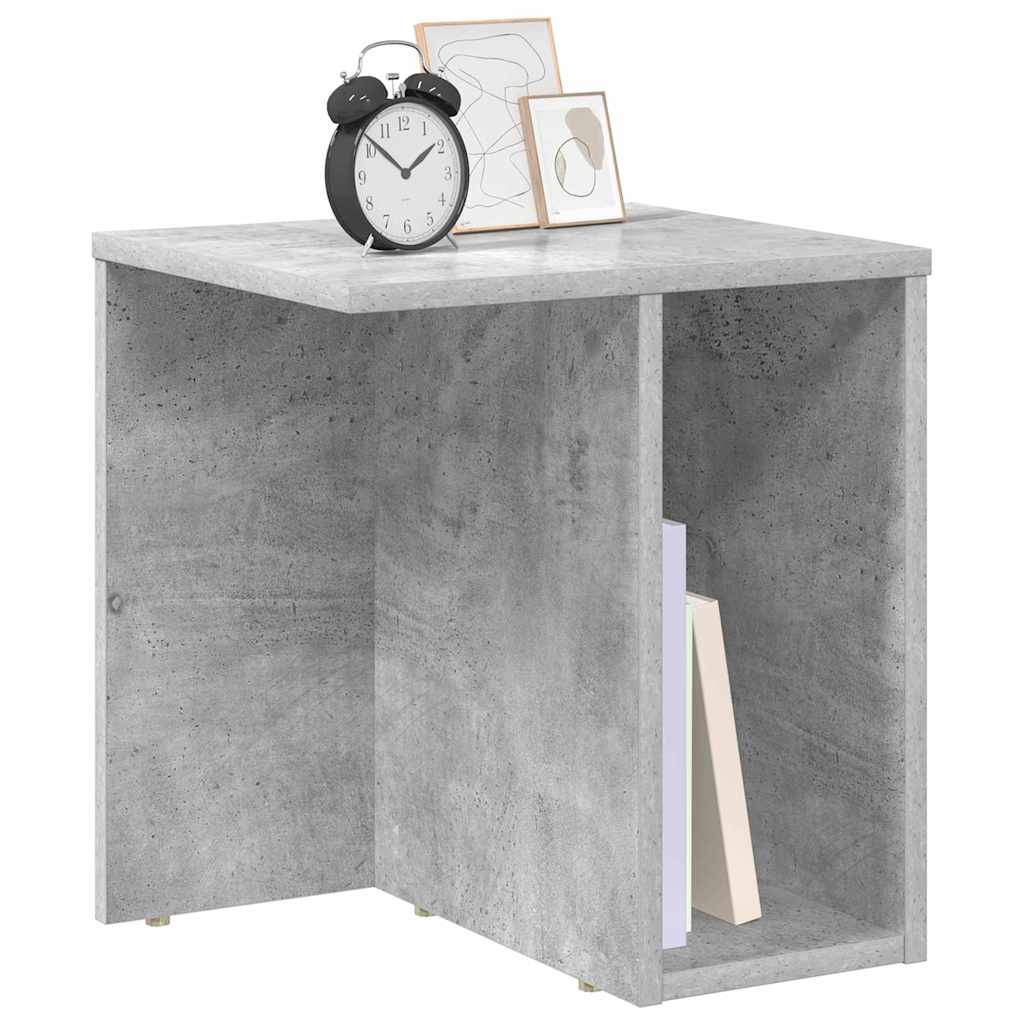 vidaXL End Table Σκυρόδεμα Γκρι 37 x 32 x 40 εκ Επεξεργασμένο Ξύλο