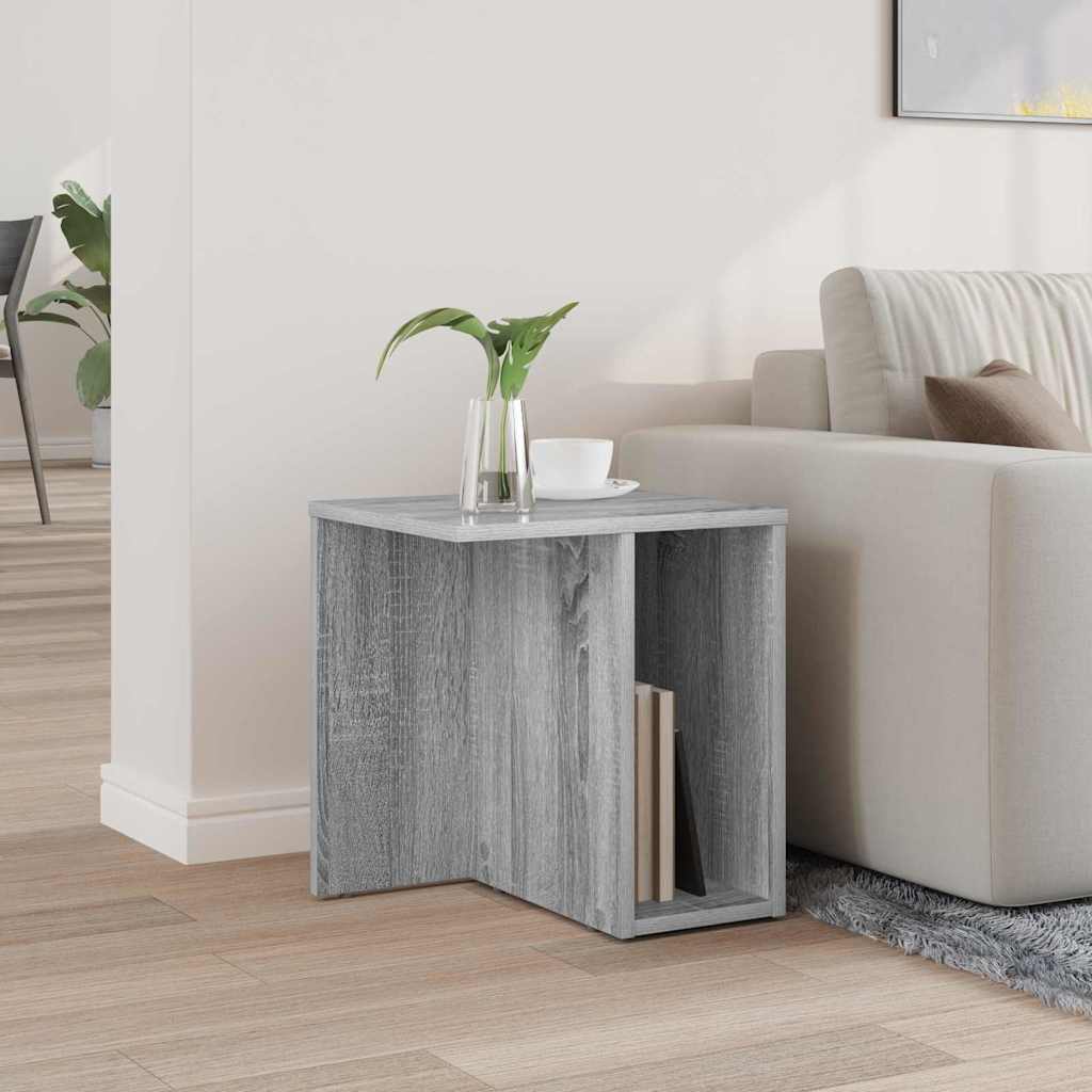vidaXL End Table Γκρι Sonoma 37 x 32 x 40 εκ Επεξεργασμένο Ξύλο