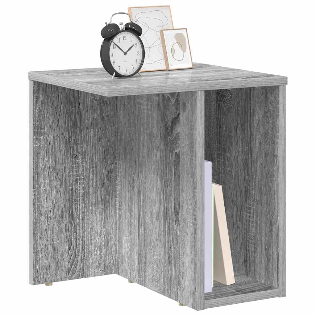 vidaXL End Table 2 τεμ. Γκρι Sonoma 37 x 32 x 40 εκ Επεξεργασμένο Ξύλο
