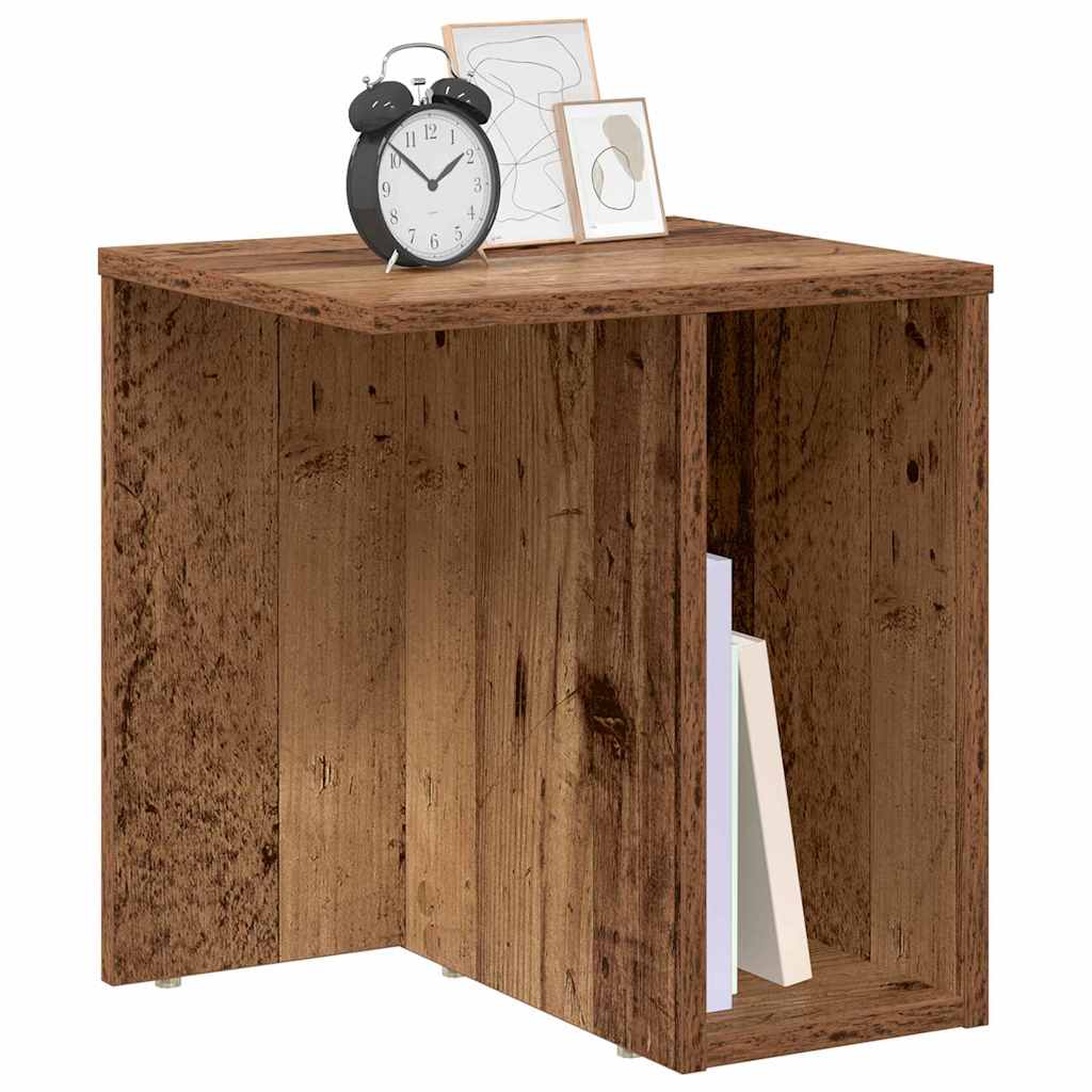 vidaXL End Table Παλιό ξύλο 37 x 32 x 40 εκ Επεξεργασμένο Ξύλο