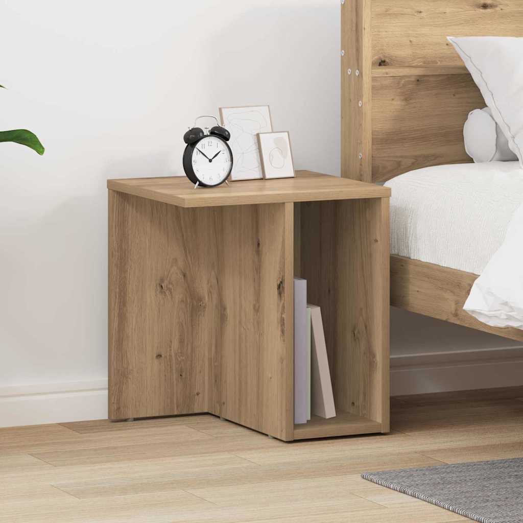 vidaXL End Table Artisan Oak 37 x 32 x 40 εκ Επεξεργασμένο Ξύλο