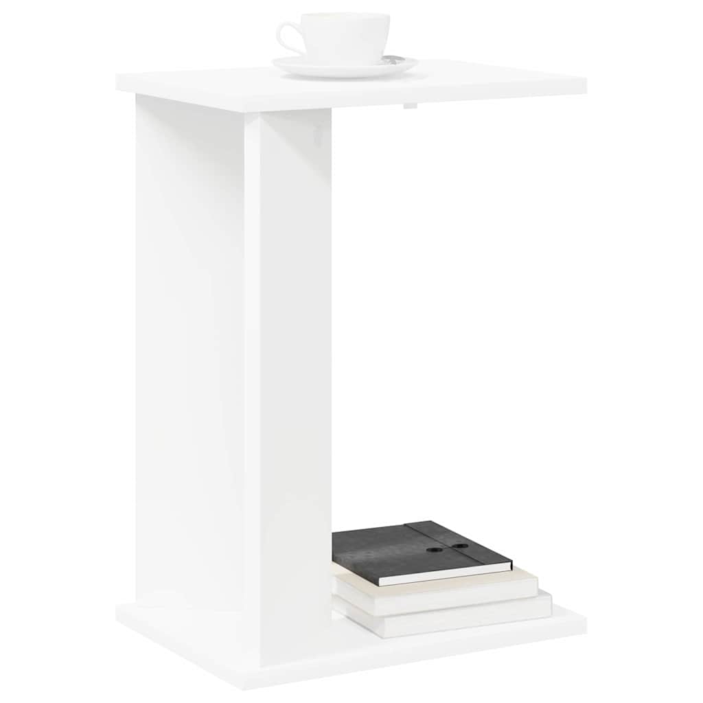 vidaXL End Table Λευκό 35 x 25 x 50 εκ Επεξεργασμένο Ξύλο