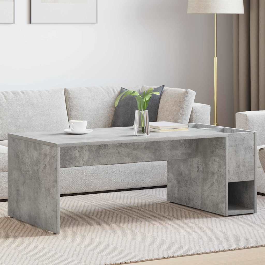 vidaXL Τραπεζάκι σαλονιού Σκυρόδεμα Γκρι 101,5 x 50 x 37 εκ.