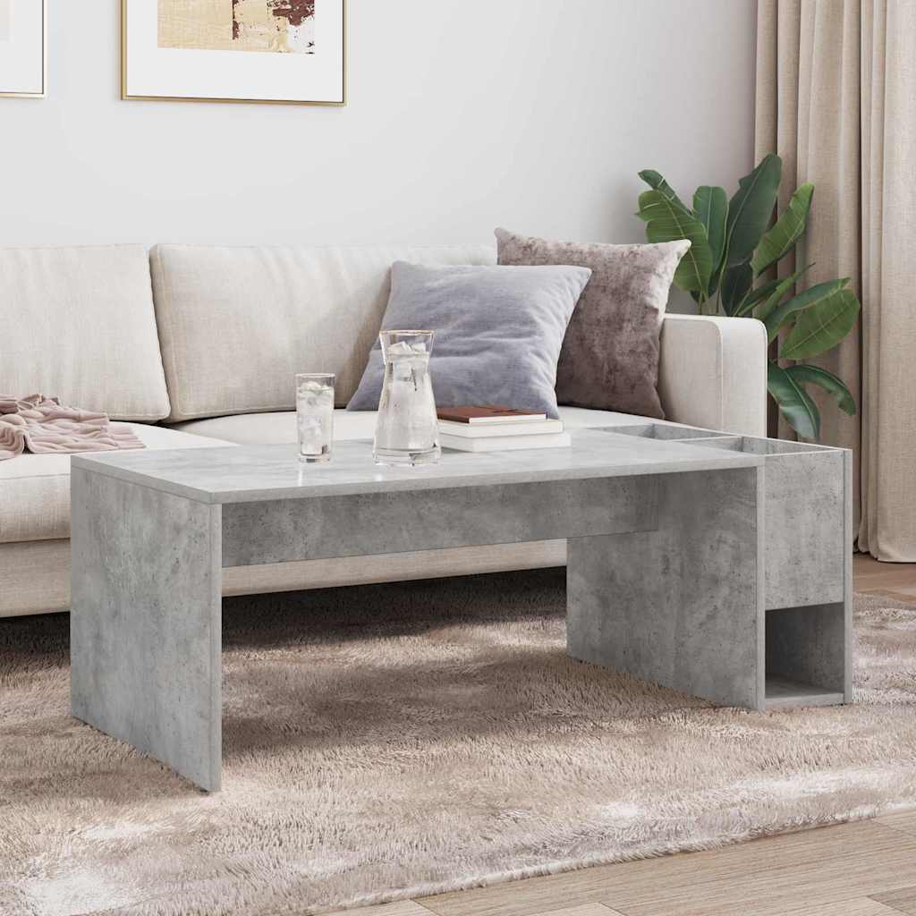 vidaXL Τραπεζάκι σαλονιού Σκυρόδεμα Γκρι 101,5 x 50 x 37 εκ.