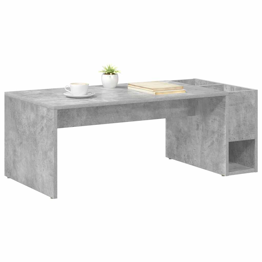 vidaXL Τραπεζάκι σαλονιού Σκυρόδεμα Γκρι 101,5 x 50 x 37 εκ.