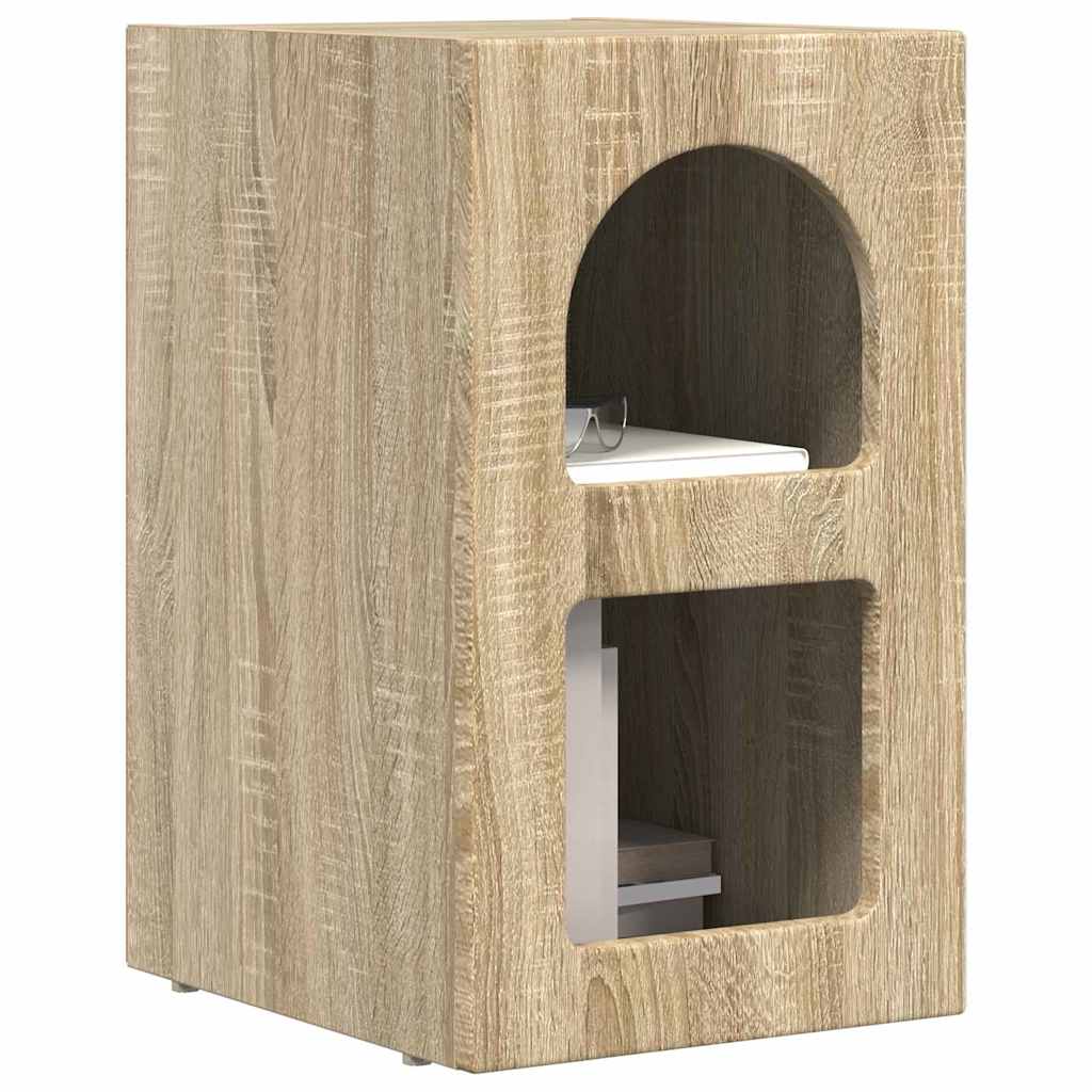 vidaXL Κομοδίνο ELST Δρύς Sonoma 29,5 x 33,5 x 50 εκ