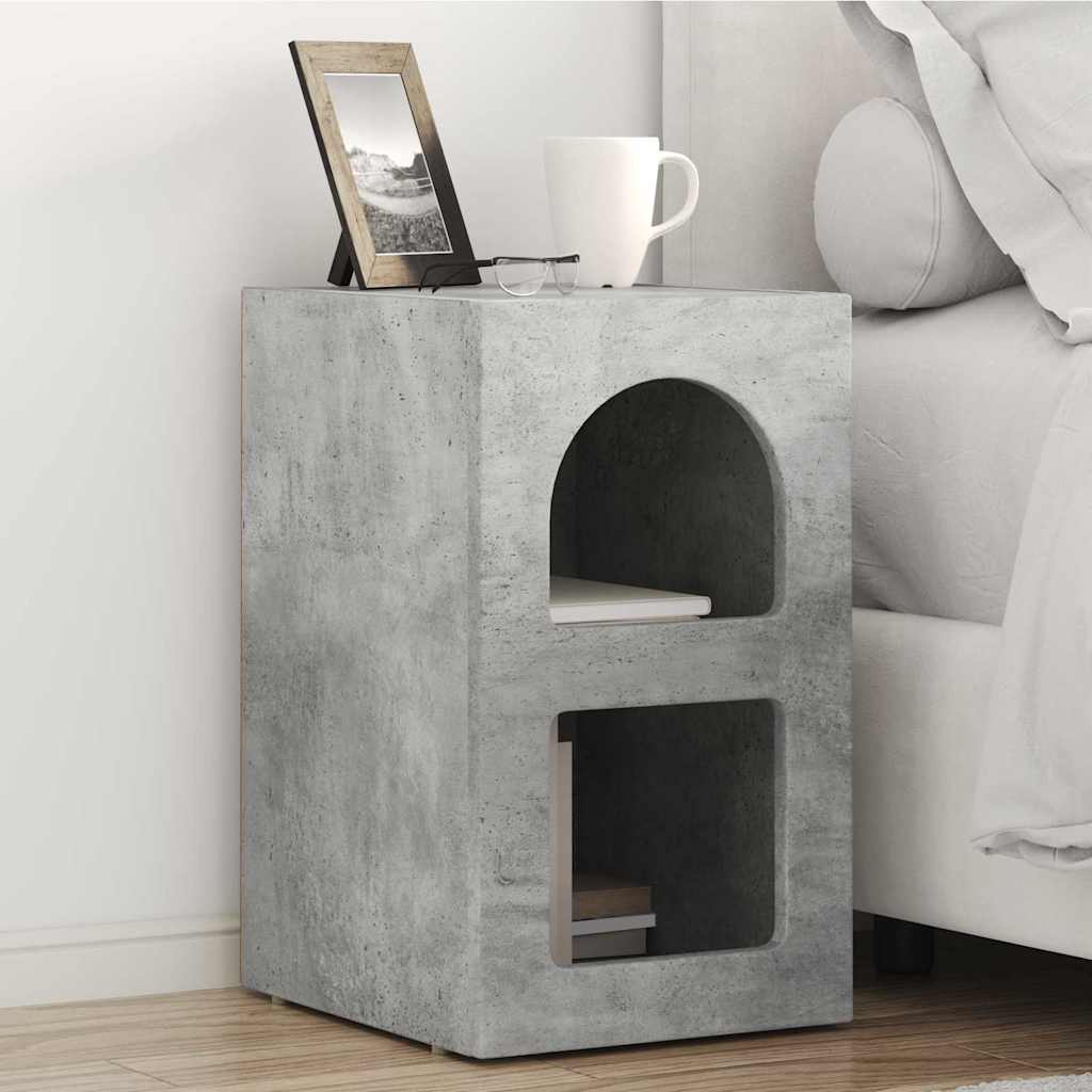 vidaXL Κομοδίνο ELST Σκυρόδεμα Γκρι 29,5 x 33,5 x 50 εκ