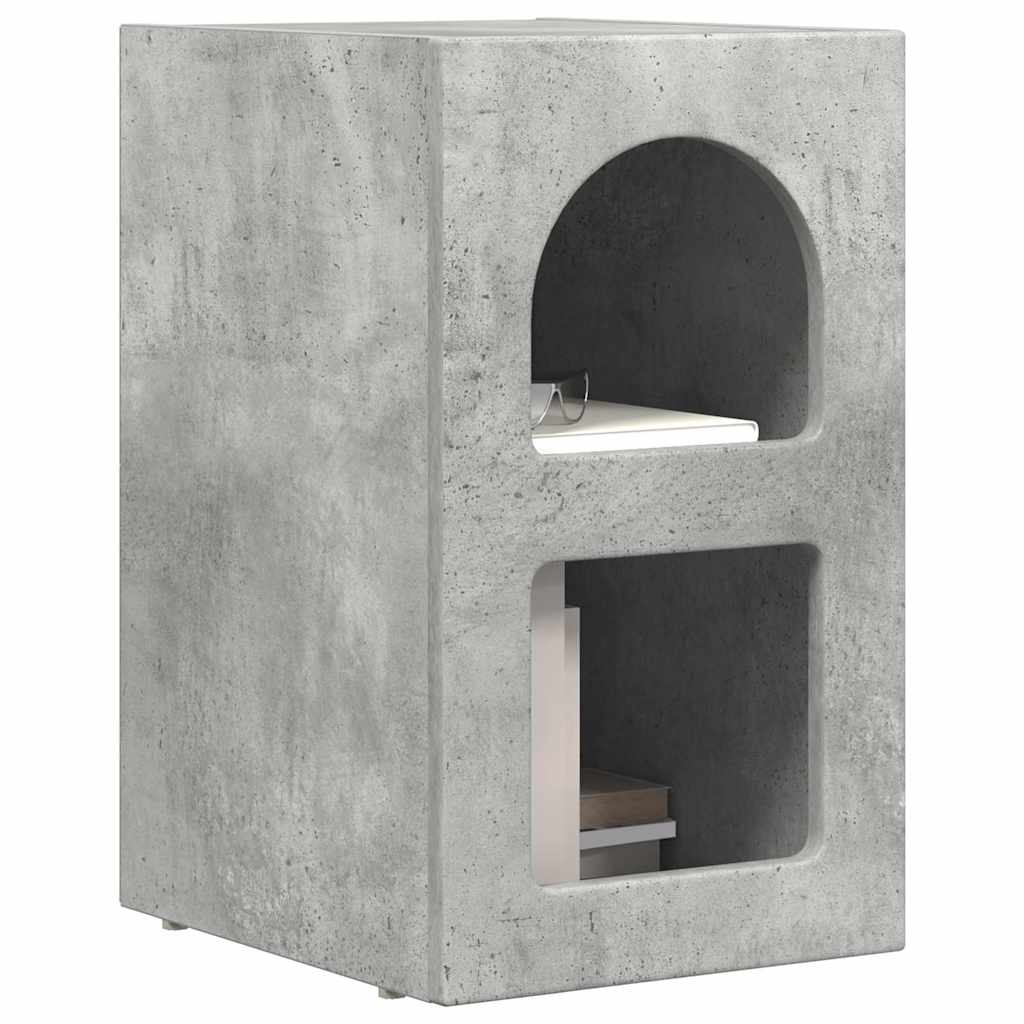 vidaXL Κομοδίνο ELST 2 τεμ. Σκυρόδεμα Γκρι 29,5 x 33,5 x 50 εκ