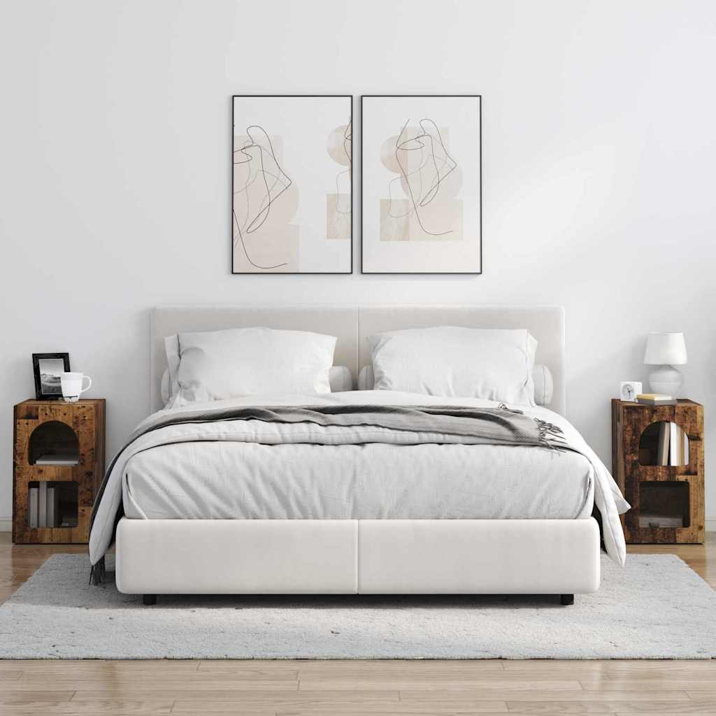 vidaXL Κομοδίνο ELST 2 τεμ. Παλιό ξύλο 29,5 x 33,5 x 50 εκ