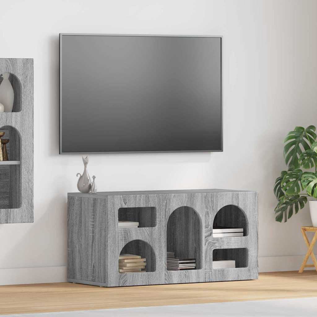 vidaXL Ντουλάπι TV ELST 80 x 35 x 40 εκ Γκρίζο Σονομα