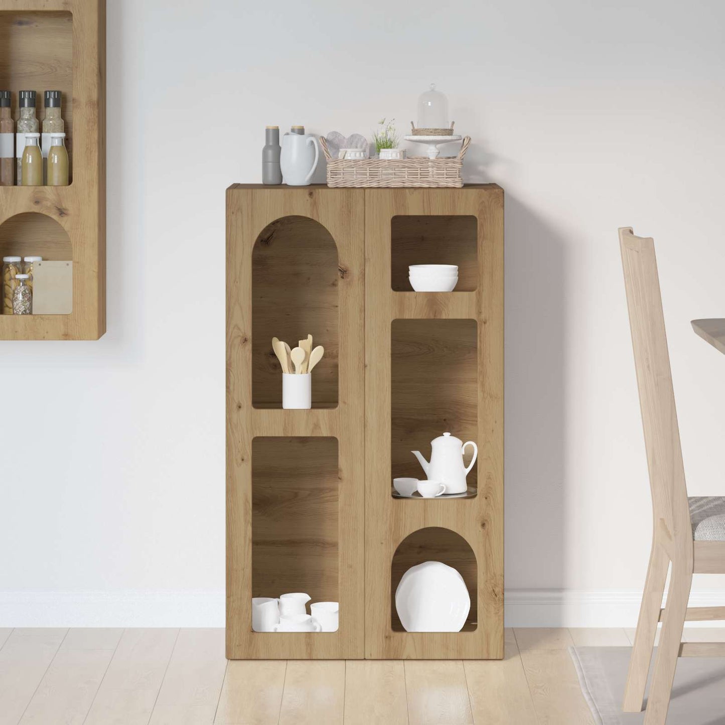 vidaXL Πλαϊνό γραφείο Artisan Oak 59 x 35 x 100,5 εκ