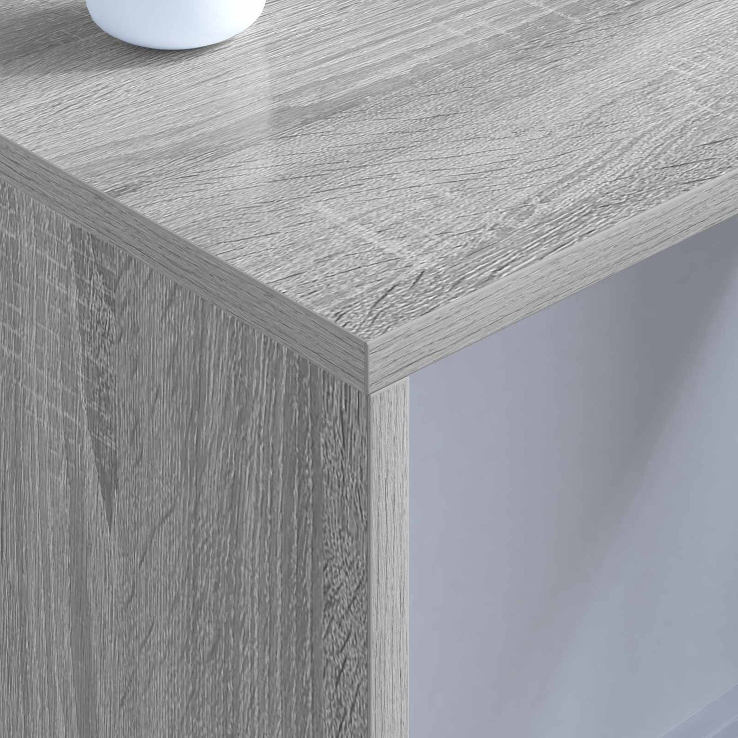 vidaXL Επιτοίχιο γραφείο Γκρι Sonoma 80 x 45 x 30 εκ