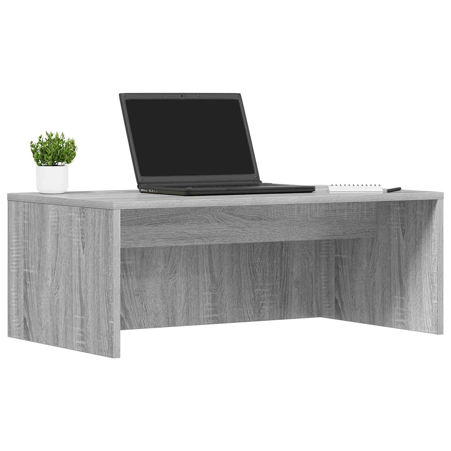 vidaXL Επιτοίχιο γραφείο Γκρι Sonoma 80 x 45 x 30 εκ