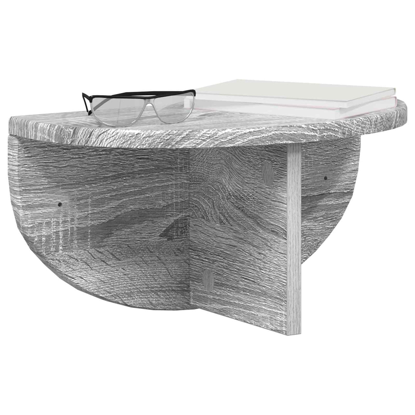 vidaXL Ράφι Τοίχου 2 τμχ. Γκρίζο Σονομα 38 x 19 x 19 εκ