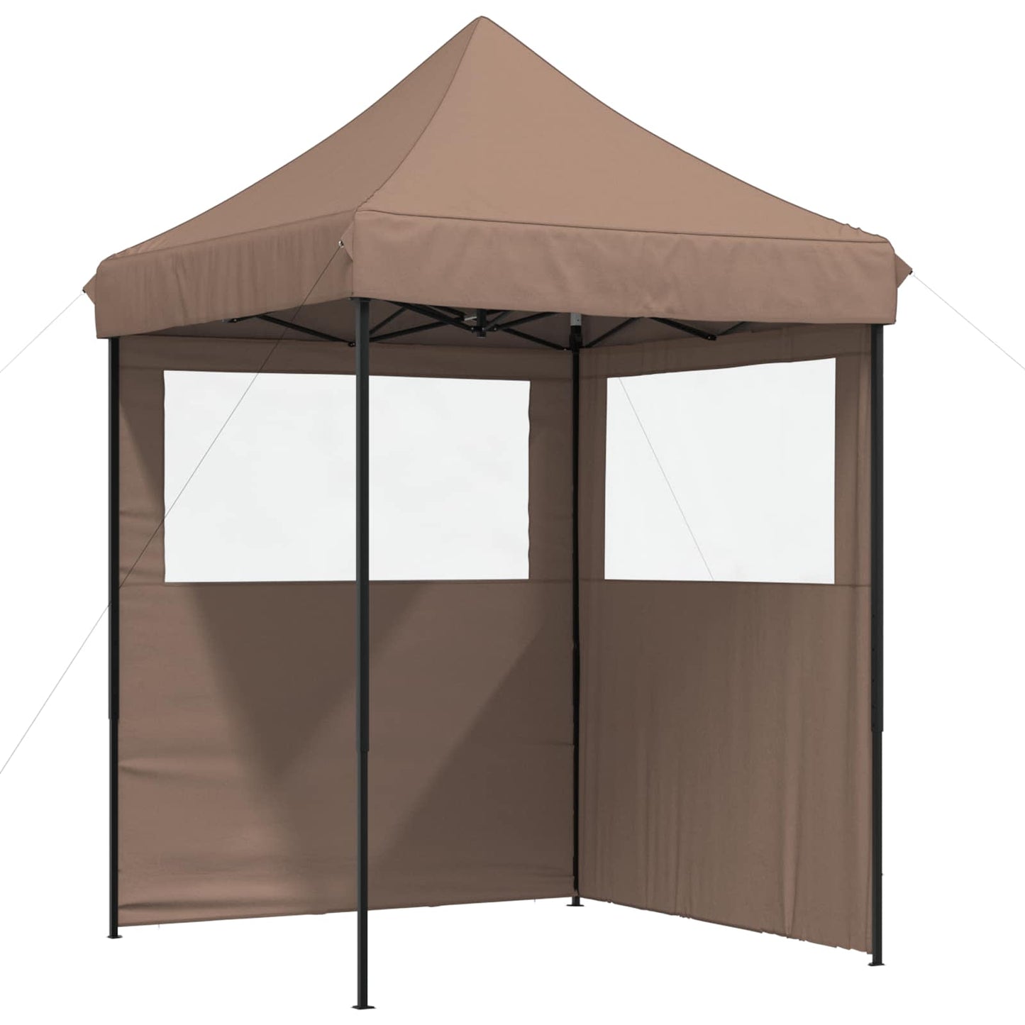 vidaXL Σκηνή Πάρτυ 200 x 200 x 306 εκ. Καφέ Ύφασμα Όξφορντ