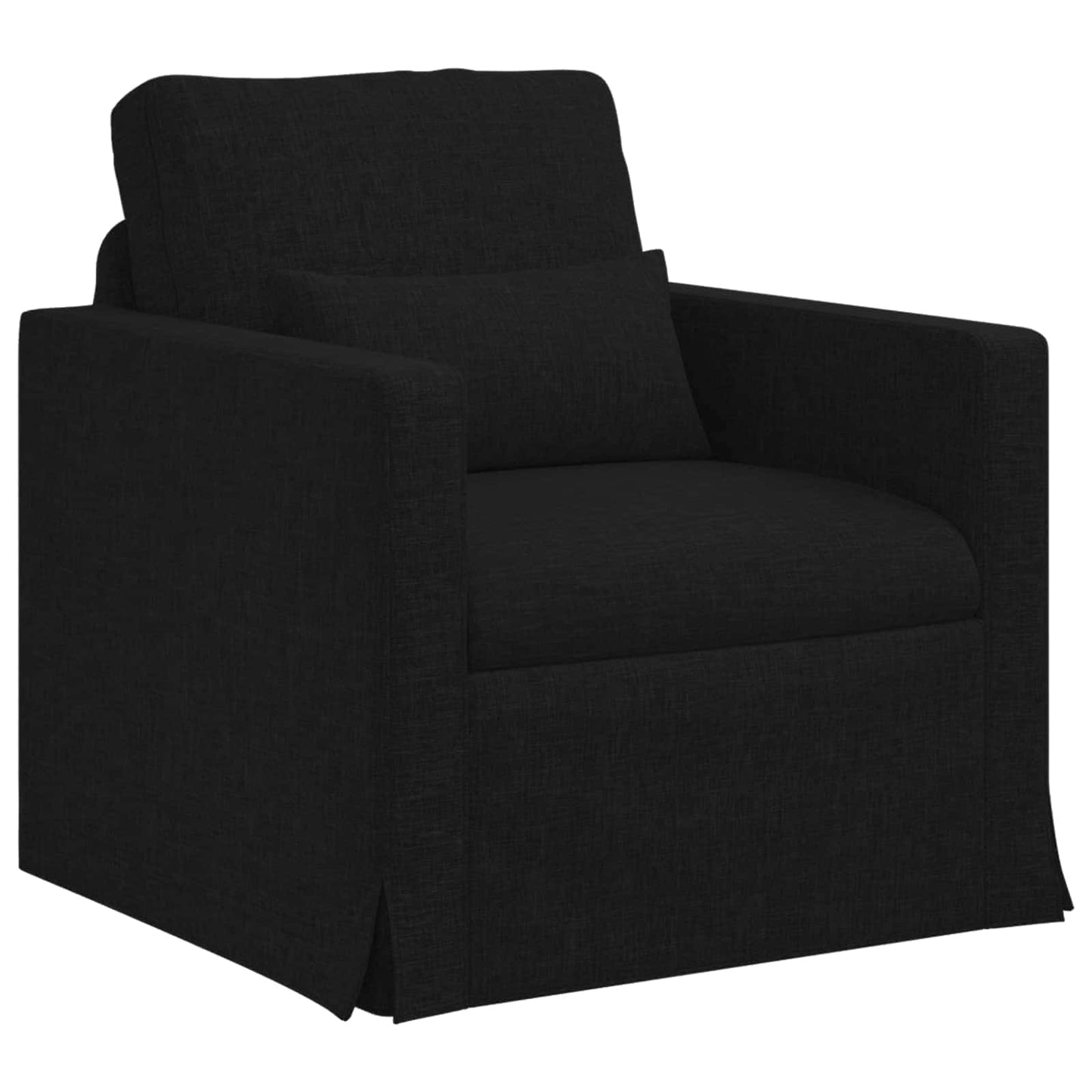 vidaXL Καναπές Μαύρο 78 x 77 x 80 cm ύφασμα