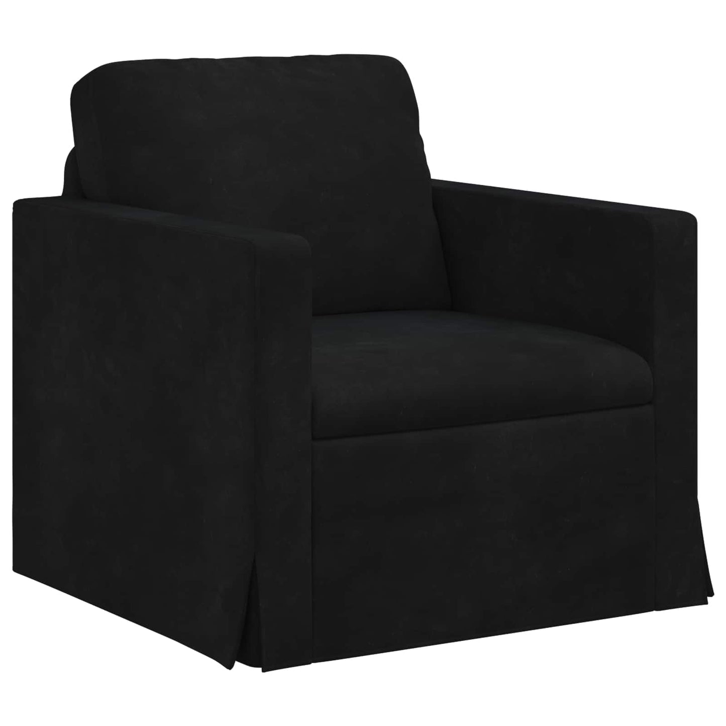 vidaXL Καναπές Μαύρο 78 x 78 x 80 εκ. Βελούδο