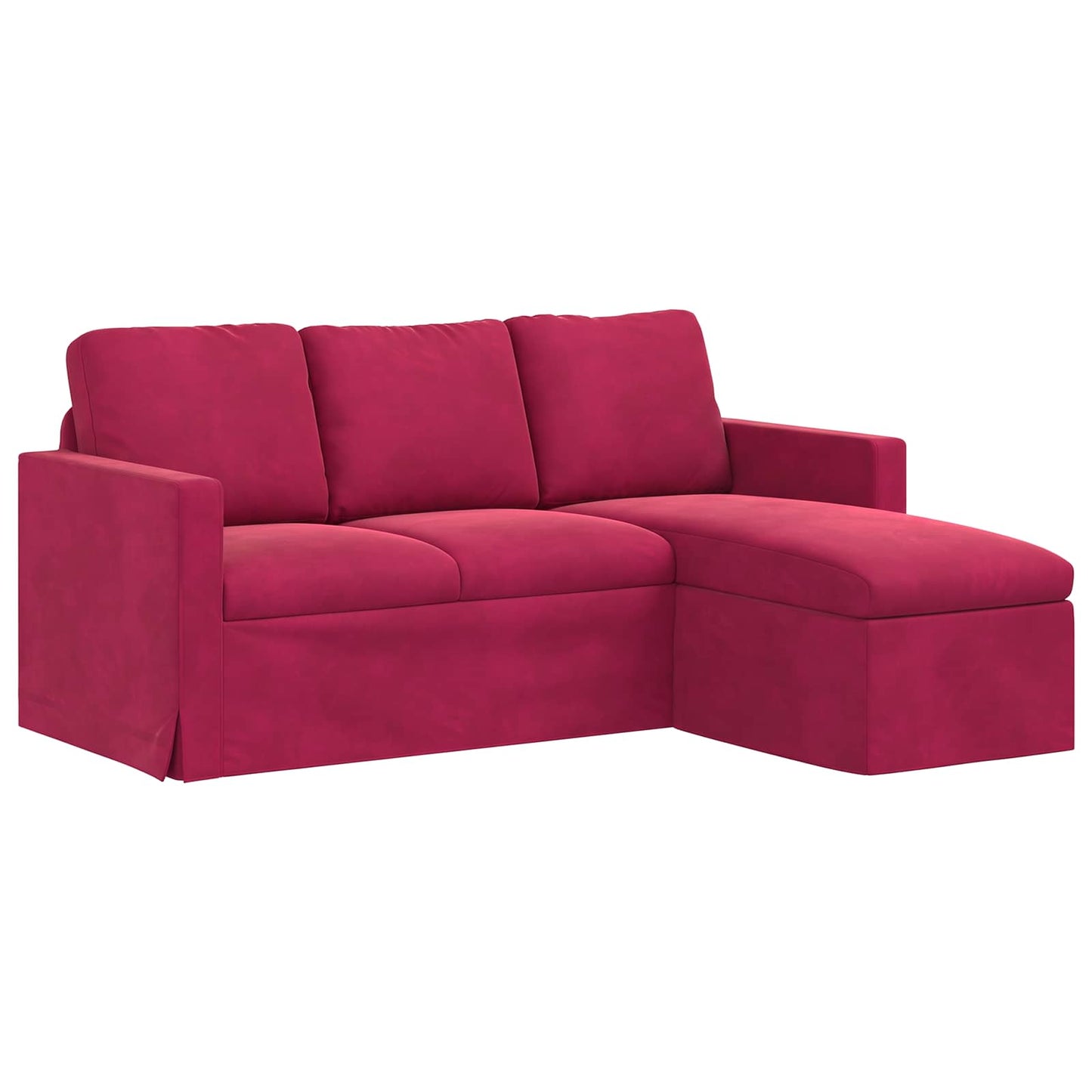 vidaXL Καναπές Κόκκινο 178 x 134 x 80 εκ Βελούδο