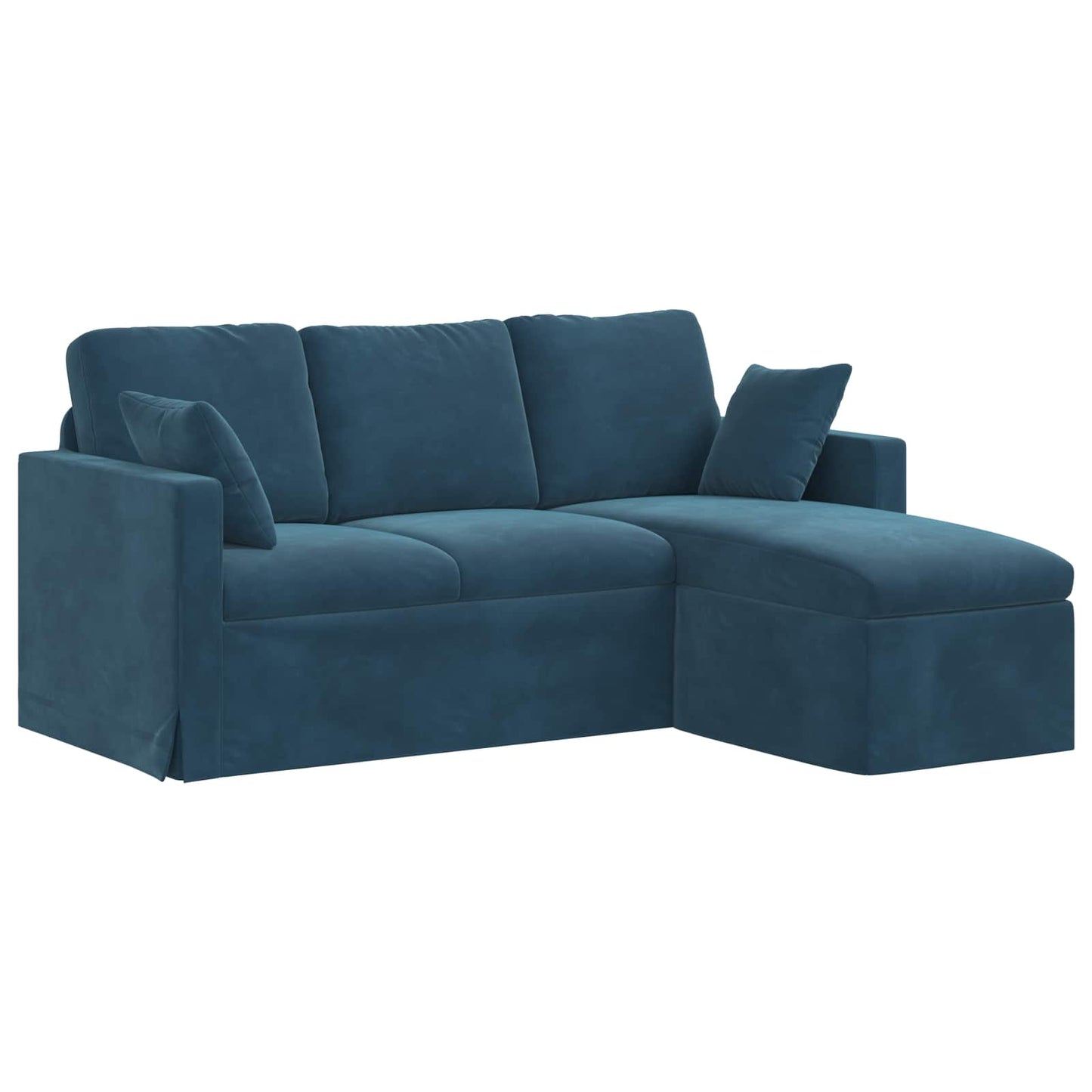 vidaXL Καναπές Μπλε 178 x 134 x 80 εκ Βελούδο