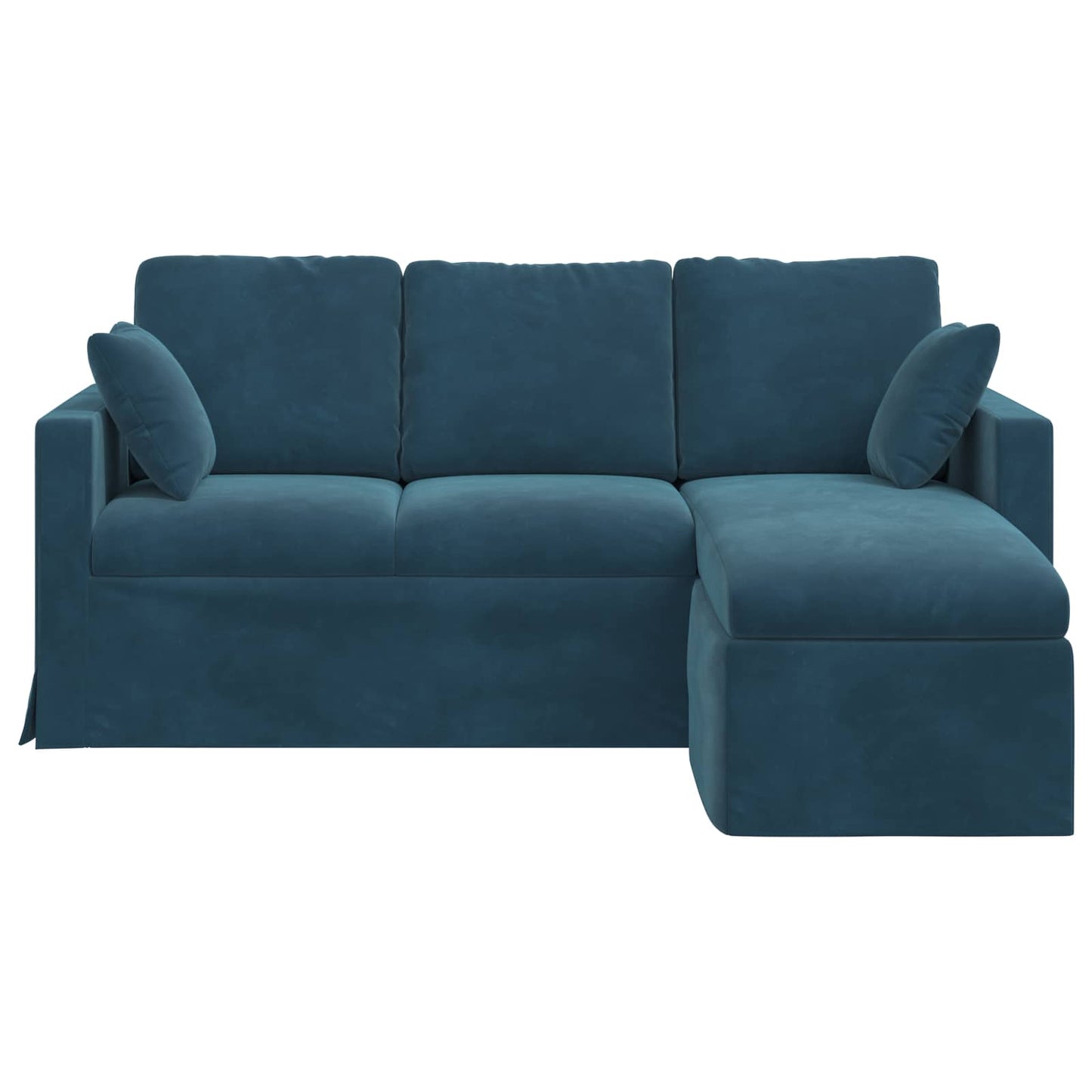 vidaXL Καναπές Μπλε 178 x 134 x 80 εκ Βελούδο