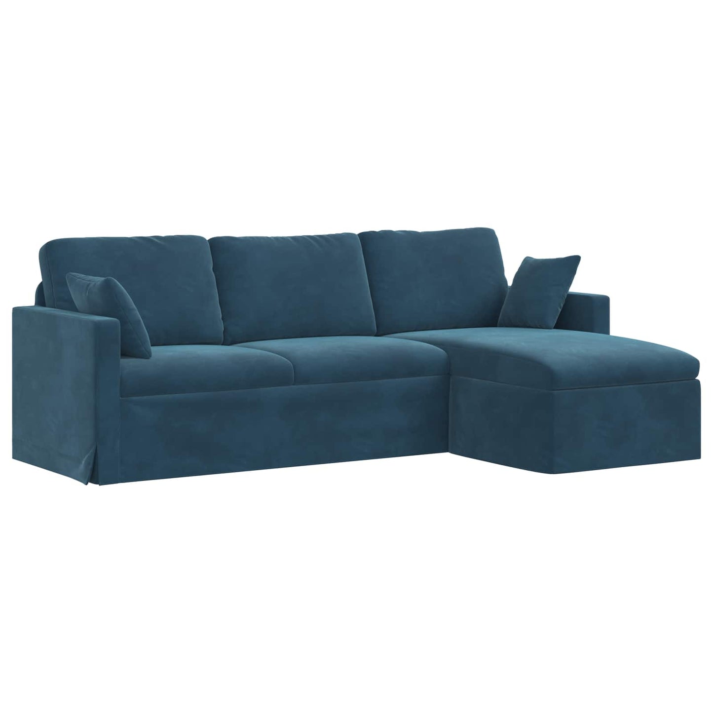 vidaXL Καναπές Μπλε 228 x 134 x 80 εκ Βελούδο