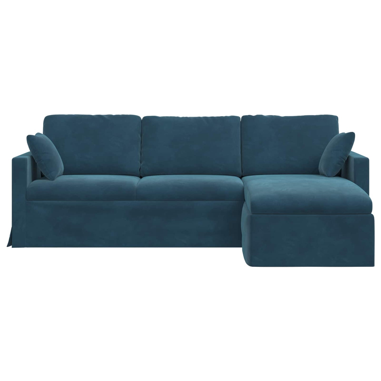 vidaXL Καναπές Μπλε 228 x 134 x 80 εκ Βελούδο