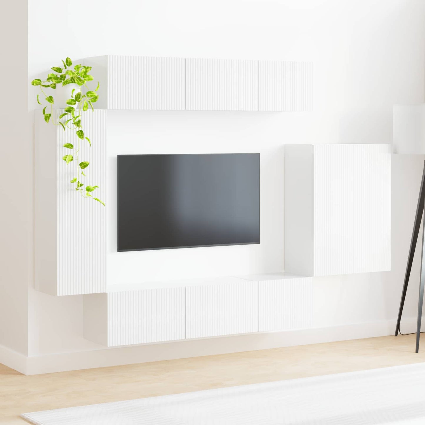 vidaXL Σετ τοίχου για τηλεόραση 6 τμχ. 98 x 31 x 29,5 εκ
