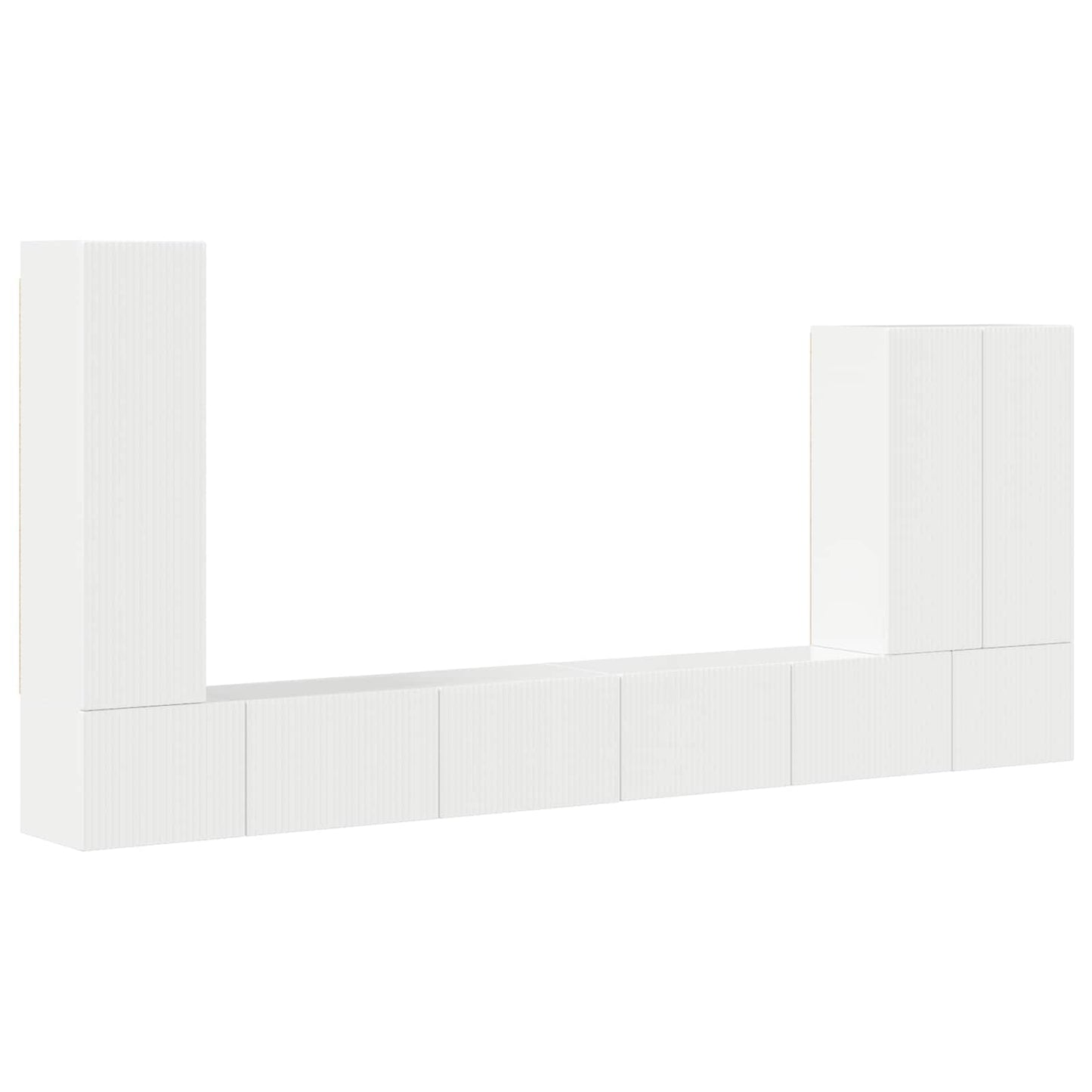 vidaXL Σετ τοίχου για τηλεόραση 6 τμχ. 98 x 31 x 29,5 εκ