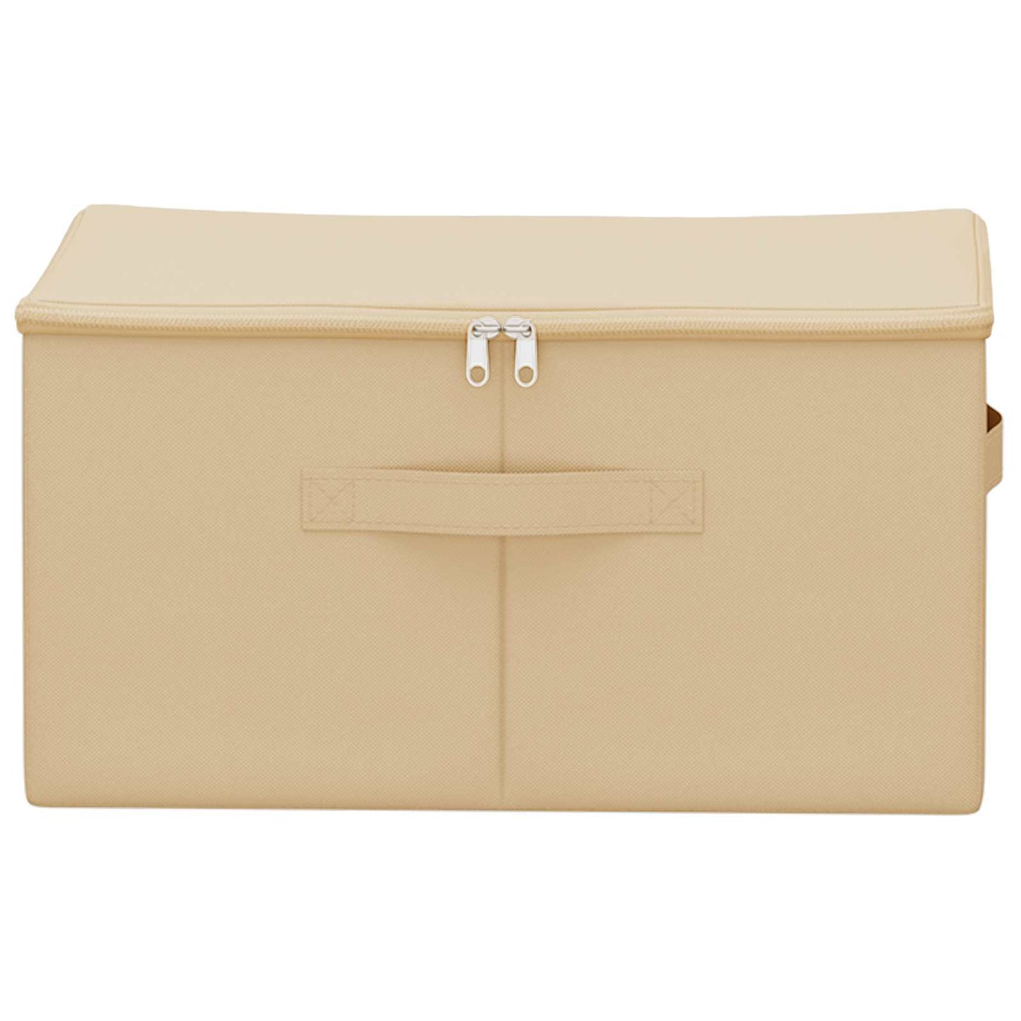 vidaXL Κουτί αποθήκευσης Κρεμ 43 x 34 x 23 εκ. Ύφασμα