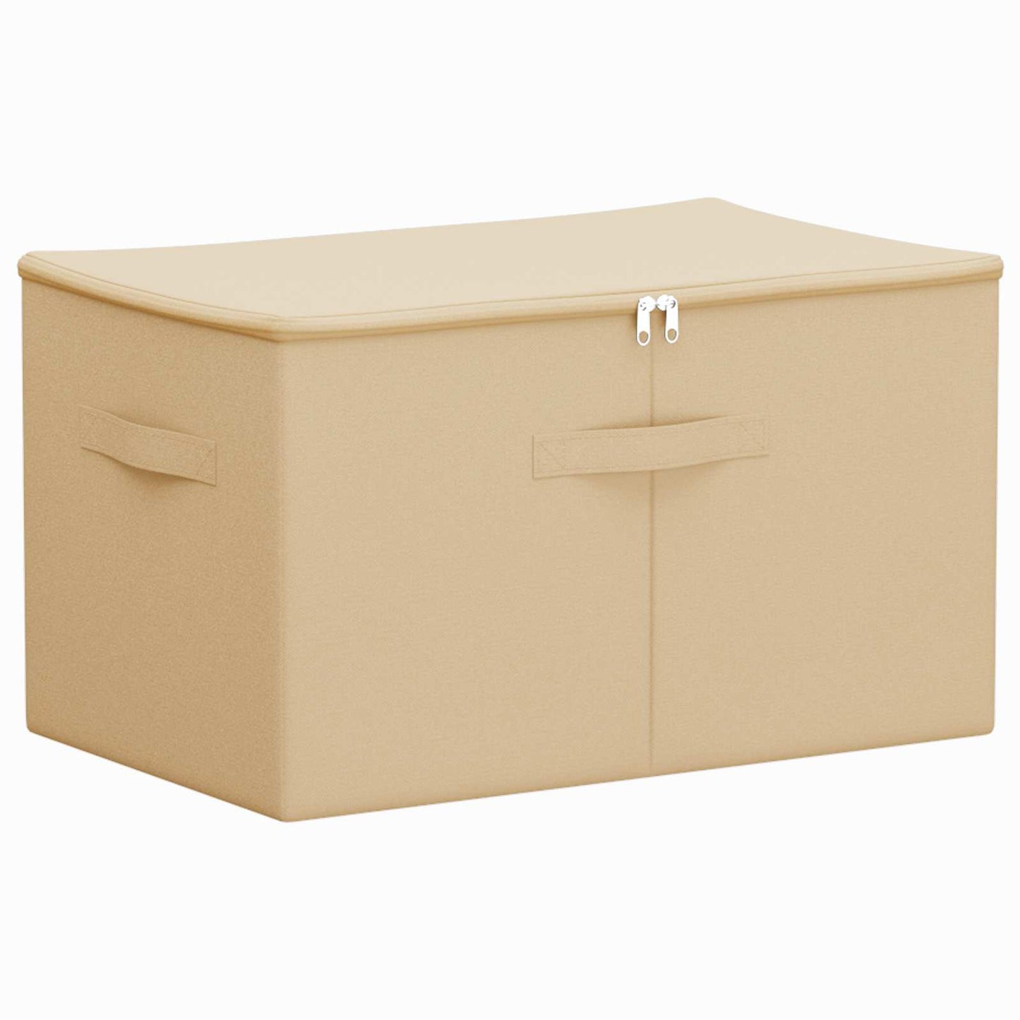 vidaXL Κουτί αποθήκευσης 2 pcs Κρεμ 60 x 43 x 35 εκ. Ύφασμα
