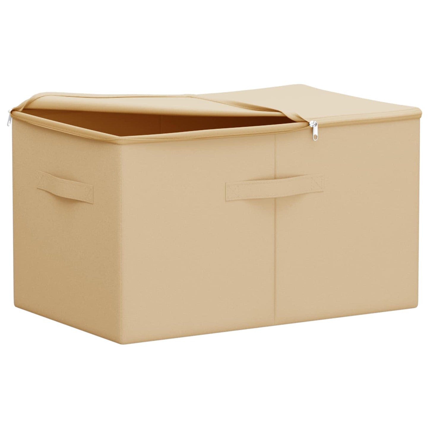 vidaXL Κουτί αποθήκευσης 6 pcs Κρεμ 60 x 43 x 35 εκ. Ύφασμα