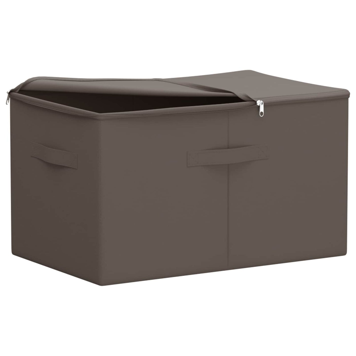 vidaXL Κουτί αποθήκευσης 2 pcs Γκρι 60 x 43 x 35 εκ. Ύφασμα