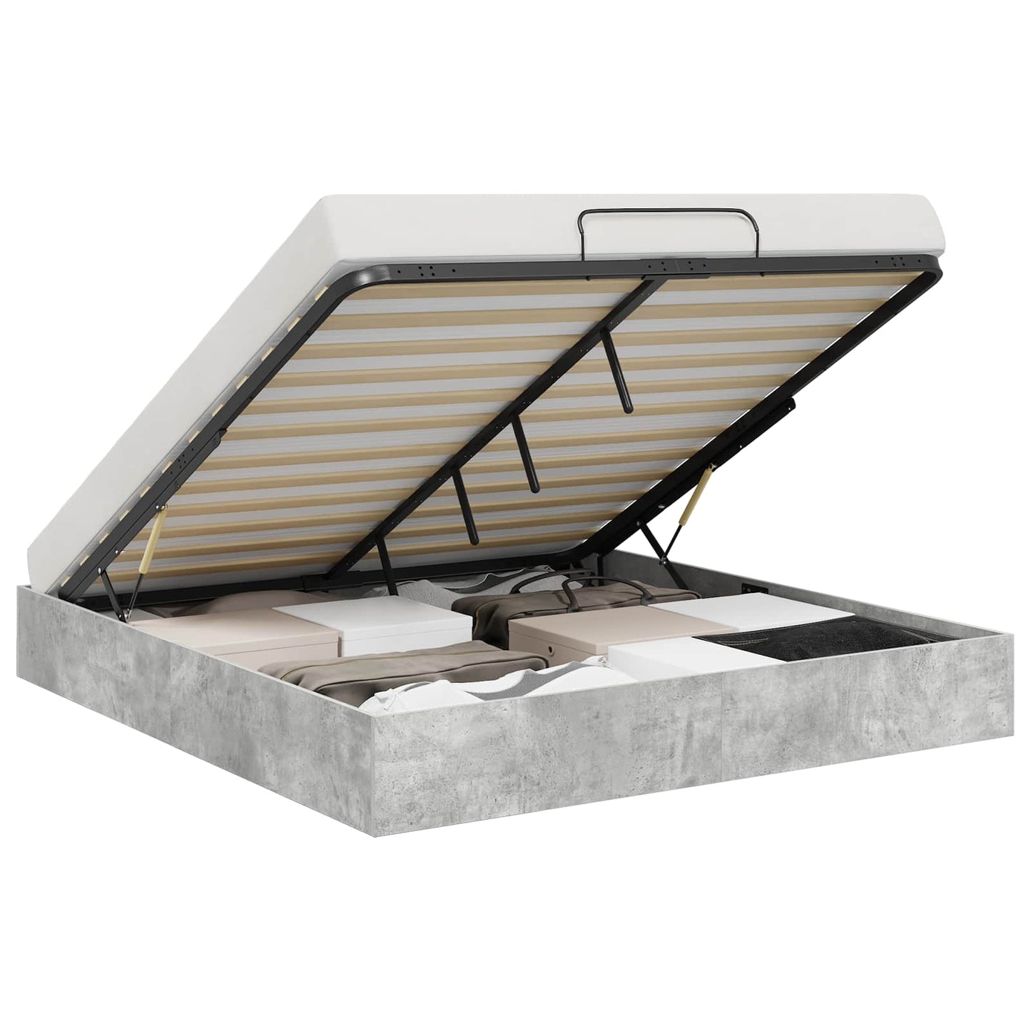 vidaXL Κρεβάτι Οθωμανικού Τύπου Σκυρόδεμα 180 x 200 cm